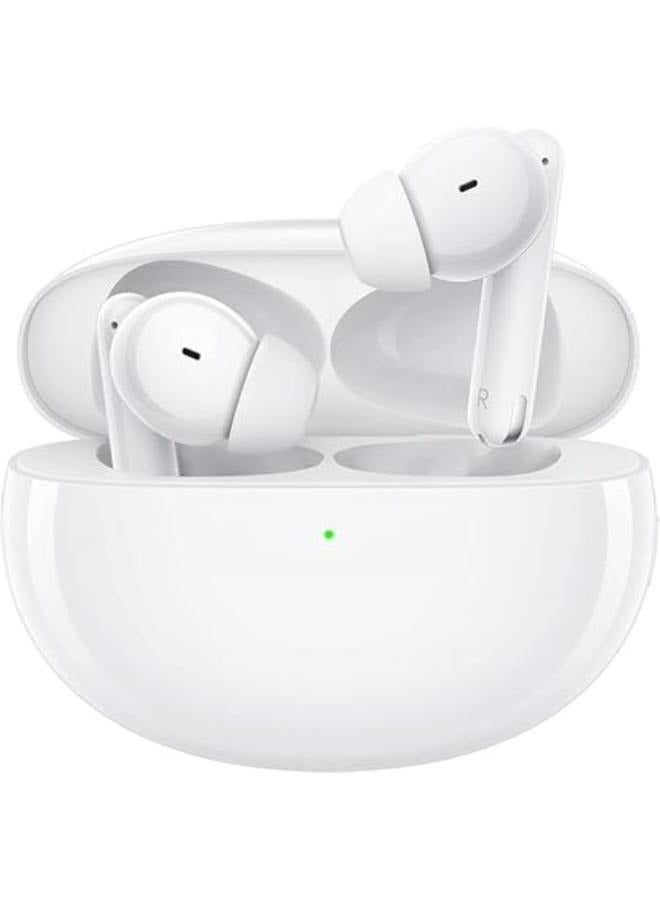 OPPO - Enco Free2 True Wireless Headphones (42 dB deep personalised active noise cancellation, triple-mic call noise cancellation, 30 hour playback time) White - Image 1