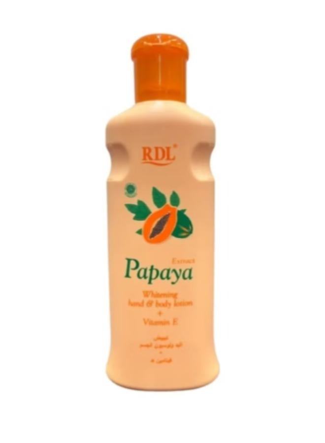 ار دي ال Papaya Extract Whitening Hand And Body Lotion 200ml 