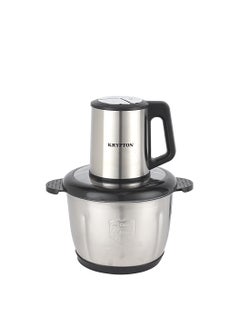 KRYPTON 3.0 L Multi Chopper- Compact Multi-Purpose Chopping Machine, Stainless Steel Gear, Blade Assembly, Cutter Pole | 3 Buttons, 2 Speeds, Suitable for Vegetables, Fruits, Meat |  Fast and Effective Mincing, Egg Beating Function | 2-Year Warranty 3 L 500 W KNMC6566 Silver/Black  - Image 1