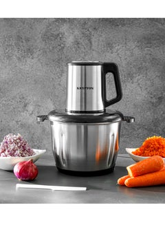 KRYPTON 3.0 L Multi Chopper- Compact Multi-Purpose Chopping Machine, Stainless Steel Gear, Blade Assembly, Cutter Pole | 3 Buttons, 2 Speeds, Suitable for Vegetables, Fruits, Meat |  Fast and Effective Mincing, Egg Beating Function | 2-Year Warranty 3 L 500 W KNMC6566 Silver/Black  - Image 2