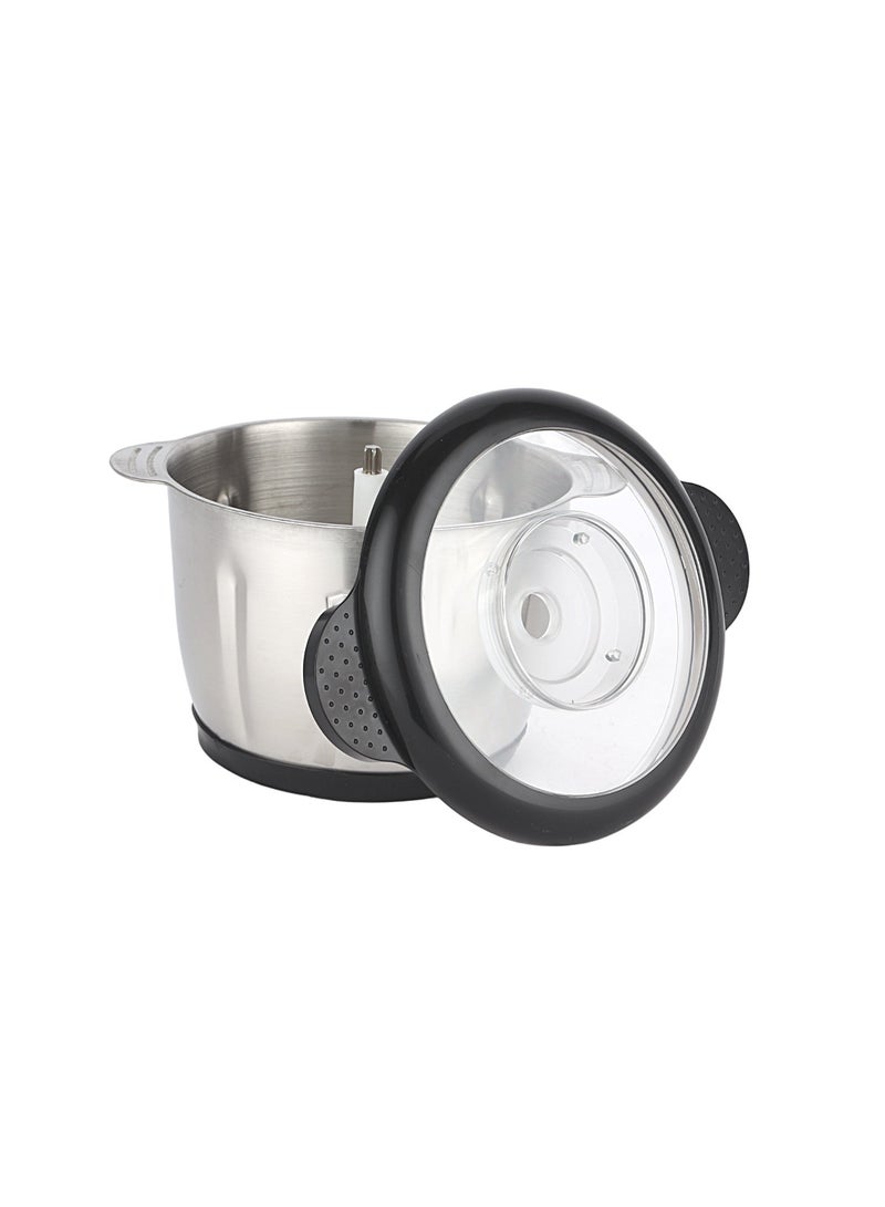 KRYPTON - 3.0 L Multi Chopper- Compact Multi-Purpose Chopping Machine, Stainless Steel Gear, Blade Assembly, Cutter Pole | 3 Buttons, 2 Speeds, Suitable for Vegetables, Fruits, Meat |  Fast and Effective Mincing, Egg Beating Function | 2-Year Warranty 3 L 500 W KNMC6566 Silver/Black - Image 1