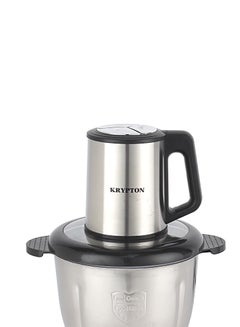 KRYPTON 3.0 L Multi Chopper- Compact Multi-Purpose Chopping Machine, Stainless Steel Gear, Blade Assembly, Cutter Pole | 3 Buttons, 2 Speeds, Suitable for Vegetables, Fruits, Meat |  Fast and Effective Mincing, Egg Beating Function | 2-Year Warranty 3 L 500 W KNMC6566 Silver/Black  - Image 5