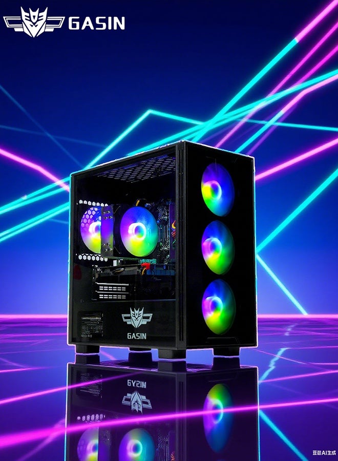 غاز كمبيوتر ألعاب بمعالج Core i5-11400F/قرص اس اس دي سعة 1 تيرابايت/ذاكرة وصول عشوائي (رام) سعة 16 جيجابايت/ذاكرة وصول عشوائي (رام) سعة 3200 ميجابايت/نظام تشغيل ويندوز 11/بطاقة رسومات NVIDIA GeForce GTX 1650 Super Graphics سعة 4 جيجابايت/ أسود - Image 4