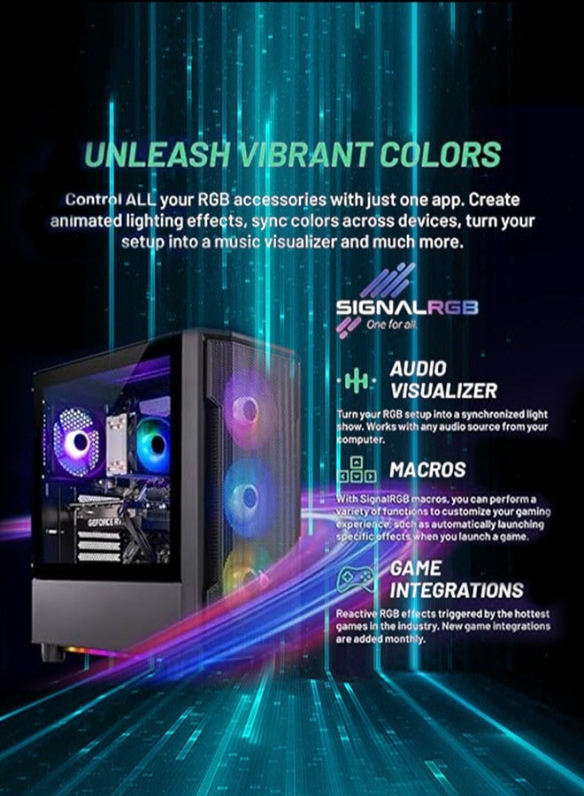 غاز - PC Gaming With Core i5-11400F Processor/1TB SSD/16GB RAM 3200MB DDR4/Windows 11/NVIDIA GeForce GTX 1650 Super/ Black - Image 1