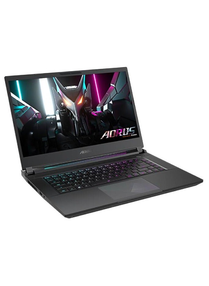 GIGABYTE - AORUS 15 9KF Laptop With 15.6-inch Thin Bezel FHD (1920x1080) 144Hz Display, Intel Core i5-12500H Processor/8GB DDR5 RAM/512GB SSD/Windows 11 Home/NVIDIA GeForce RTX 4060 8GB/ English/Arabic Black - Image 1