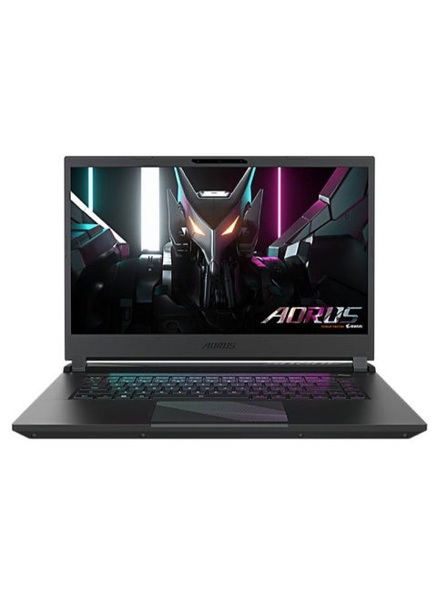 AORUS 15 9KF Laptop With 15.6-inch Thin Bezel FHD (1920x1080) 144Hz Display, Intel Core i5-12500H Processor/8GB DDR5 RAM/512GB SSD/Windows 11 Home/NVIDIA GeForce RTX 4060 8GB/ English/Arabic Black