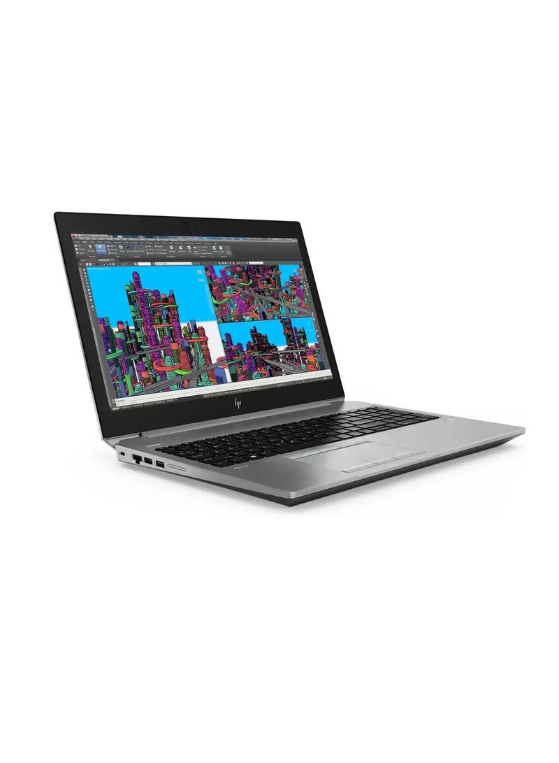 HP RENEWED - LAPTOP ZBOOK 15 G6 - CPU Intel® Core™ i7-9850H Processor - Ram 32 GB DDR4 - Hard 512 GB SSD - VGA Nvidia Quadro T2000 4 GB DDR5 - Display 15.6'' Inch Led IPS Full HD Screen - Windows 11 Pro - English/Arabic Silver - Image 4