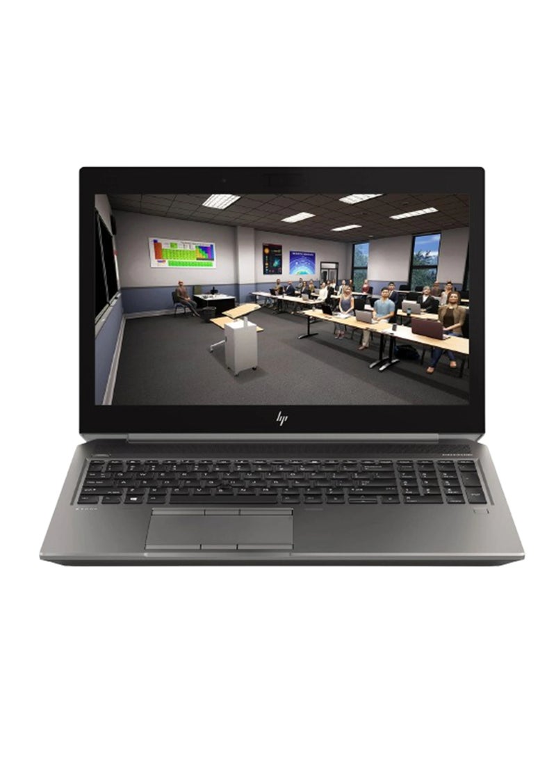 HP RENEWED - LAPTOP ZBOOK 15 G6 - CPU Intel® Core™ i7-9850H Processor - Ram 32 GB DDR4 - Hard 512 GB SSD - VGA Nvidia Quadro T2000 4 GB DDR5 - Display 15.6'' Inch Led IPS Full HD Screen - Windows 11 Pro - English/Arabic Silver - Image 2