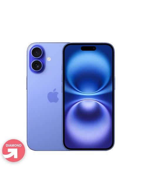 iPhone 16, 128GB, Single Sim, UltraMarine, 1 Year Warranty | UPGRADE Refurbished | Diamond Grade