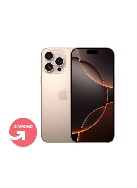 iPhone 16 Pro Max, 256GB, Single Sim, Desert Titanium, 1 Year Warranty | UPGRADE Refurbished | Diamond Grade