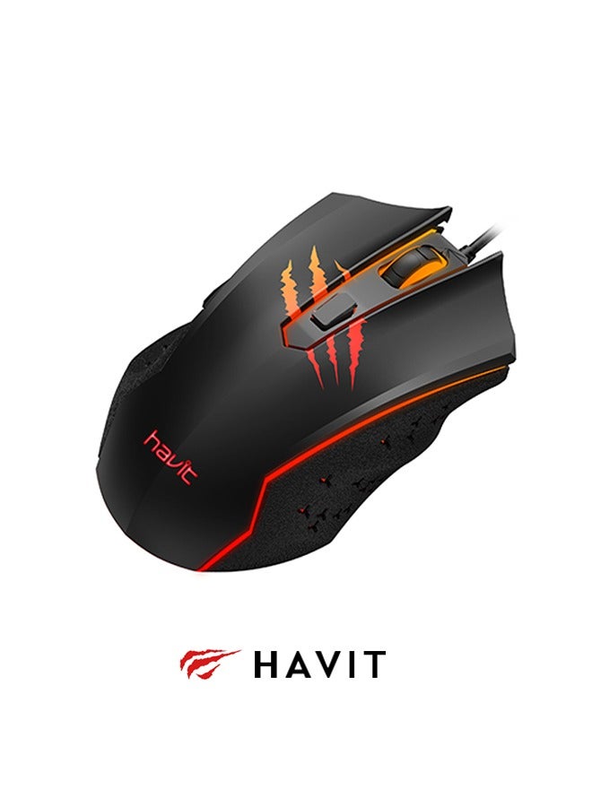 Rgb Wired Mouse, High-Performance Gaming Mouse, High-Precision Sensor, No Driver Required, For Competitive Gamers To Work