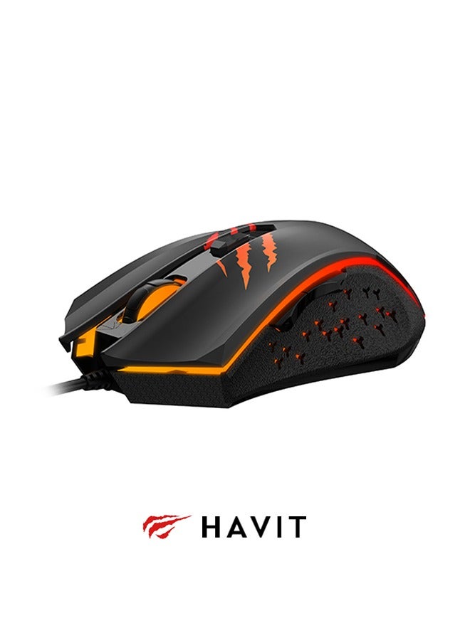 Rgb Wired Mouse, High-Performance Gaming Mouse, High-Precision Sensor, No Driver Required, For Competitive Gamers To Work