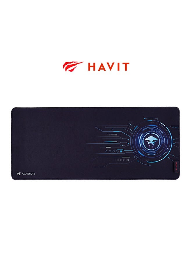havit Gaming Mouse Pad With Edging, Large Computer Desk Pad Black, 700*300mm Waterproof Pad, Foldable, Suitable For Gaming, Office, Typing - Image 2