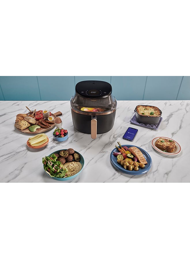 Philips - Airfryer XL - See-through Cooking Window, 16 Cooking Functions, Touchscreen, RapidAir Plus Technology, 6.2 L 1700 W NA332/09 Black - Image 1