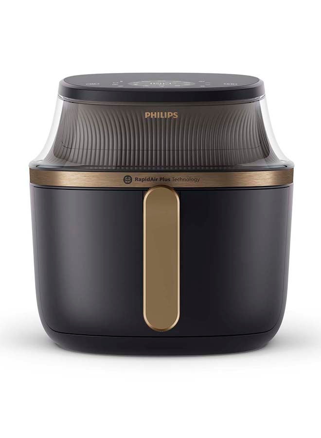 Philips - Airfryer XL - See-through Cooking Window, 16 Cooking Functions, Touchscreen, RapidAir Plus Technology, 6.2 L 1700 W NA332/09 Black - Image 1