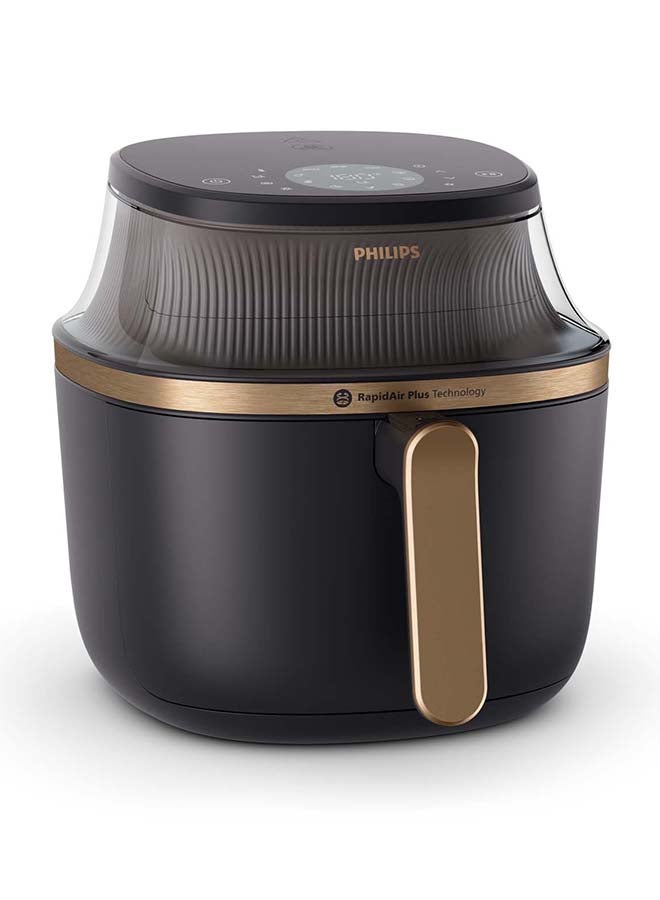 Philips - Airfryer XL - See-through Cooking Window, 16 Cooking Functions, Touchscreen, RapidAir Plus Technology, 6.2 L 1700 W NA332/09 Black - Image 1