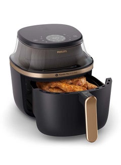 فيليبس قلاية هوائية AirFryer XL - نافذة شفافة، 16 طريقة للطهو، شاشة لمس، تقنية Rapid Air Plus، 6.2 L 1700 W NA332/09  - Image 4