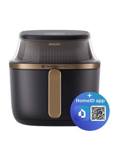 فيليبس قلاية هوائية AirFryer XL - نافذة شفافة، 16 طريقة للطهو، شاشة لمس، تقنية Rapid Air Plus، 6.2 L 1700 W NA332/09  - Image 1