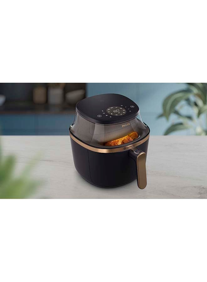 Philips - Airfryer XL - See-through Cooking Window, 16 Cooking Functions, Touchscreen, RapidAir Plus Technology, 6.2 L 1700 W NA332/09 Black - Image 1