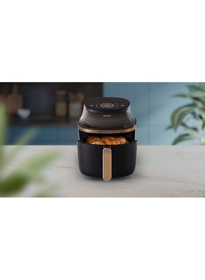 Philips - Airfryer XL - See-through Cooking Window, 16 Cooking Functions, Touchscreen, RapidAir Plus Technology, 6.2 L 1700 W NA332/09 Black - Image 1