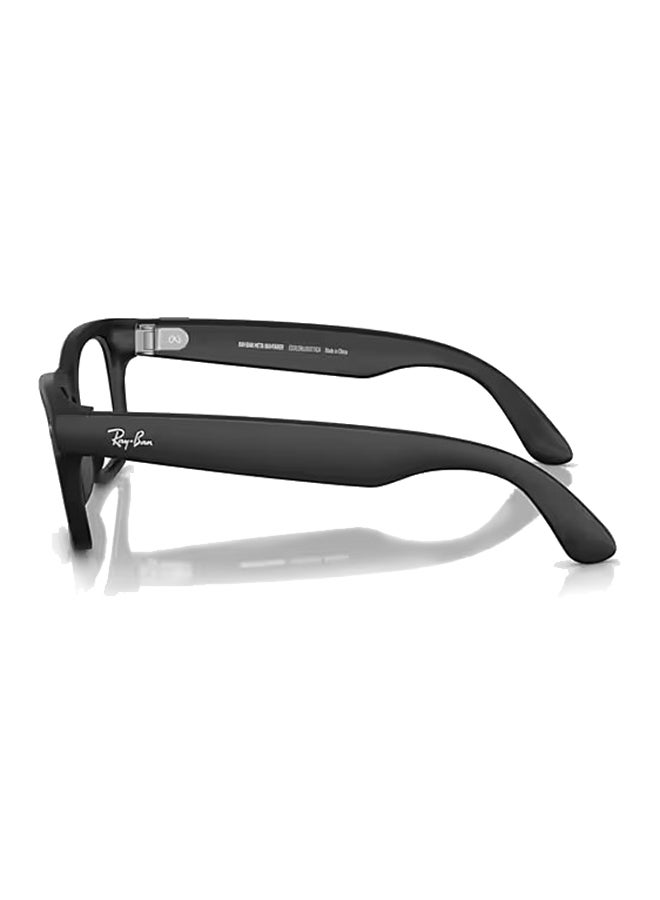 Meta - Ray-Ban - Wayfarer Smart Glasses With Meta Ai, Audio, Photo, Video Compatibility - Clear/Graphite Green Transitions Lenses - Matte Black - Image 1
