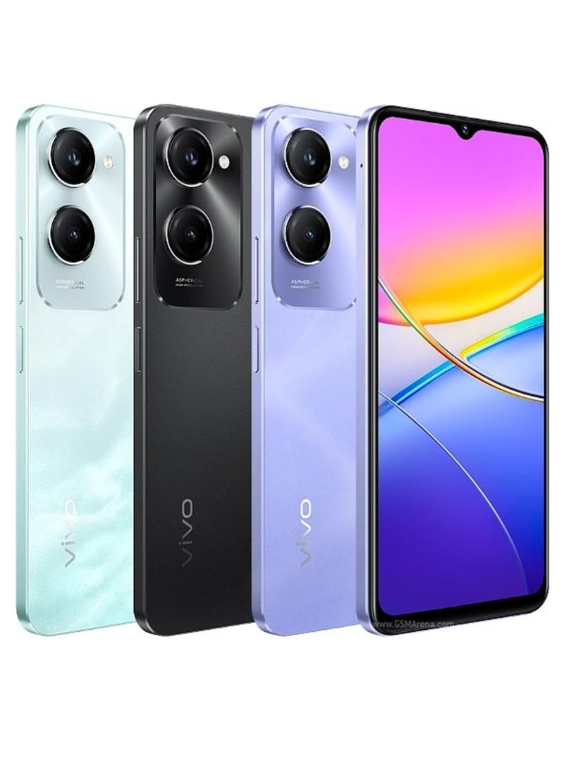 vivo - Vivo Y37 Mobile 256GB 8GB RAM Black Exposure compensation, ISO control|resolution of 720 x 1612 pixels and a 90Hz refresh rate, 6.56-inch IPS LCD display Mediatek Dimensity 6300 |Android 14 , OriginOS 4 5000mAh battery with Google play Chinese version - Image 1