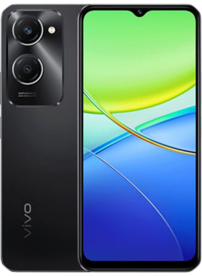 vivo - Vivo Y37 Mobile 256GB 8GB RAM Black Exposure compensation, ISO control|resolution of 720 x 1612 pixels and a 90Hz refresh rate, 6.56-inch IPS LCD display Mediatek Dimensity 6300 |Android 14 , OriginOS 4 5000mAh battery with Google play Chinese version - Image 1