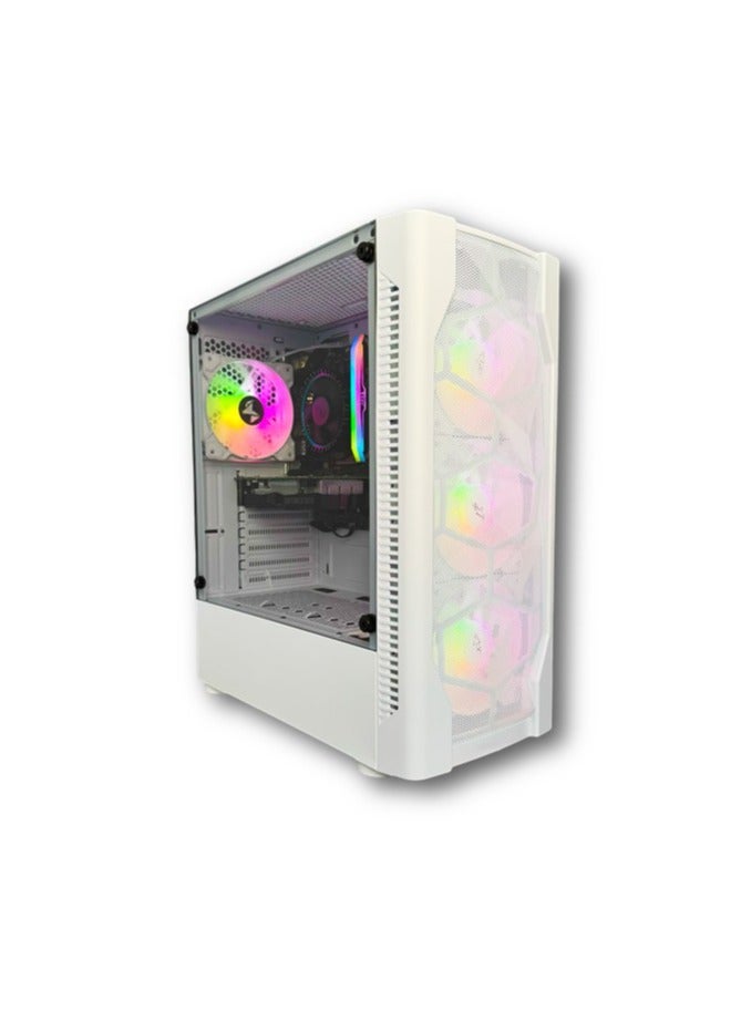 MI Excite - MI Excite Gaming PC ECO Core i5 12400F CPU GTX 1650 GPU DDR4 H610 MB DDR4 16GB RAM 500GB SSD M.2  600w PSU  White White GTX 1650 - Image 1