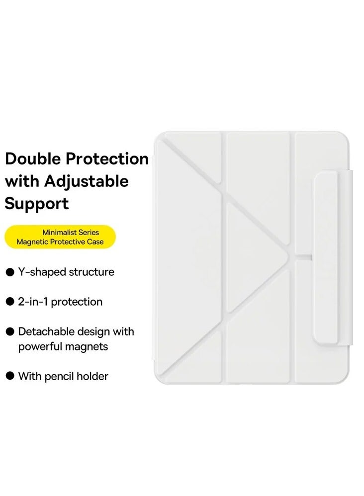 Baseus Minimalist Series Magnetic Case for Pad Pro 11-inch (2018/2020/2021/2022) /Pad Air 4/Air 5/Air6 10.9-inch, Cream White  - Image 5