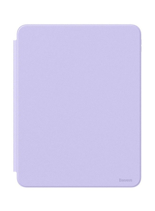 بيسوس Baseus Minimalist Series Magnetic Protective Case/Stand for Pad Pro 12.9-inch (2019/2020/2021/2022) Light Purple Light Purple - Image 2
