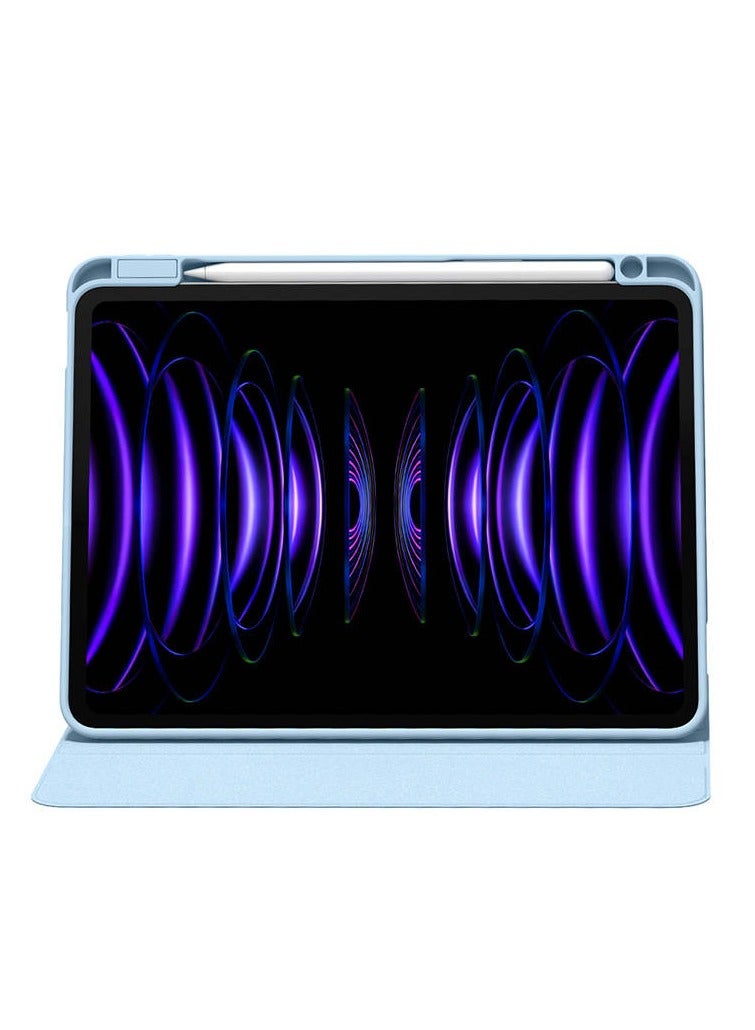 Baseus Minimalist Series Magnetic Protective Case/Stand for Pad Pro 12.9-inch (2019/2020/2021/2022) Cerulean Blue - Image 3