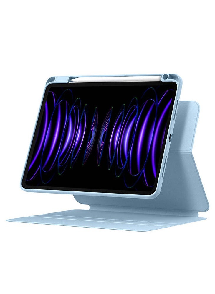 Baseus Minimalist Series Magnetic Protective Case/Stand for Pad Pro 12.9-inch (2019/2020/2021/2022) Cerulean Blue - Image 4