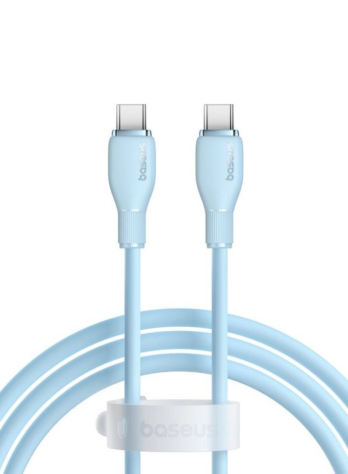 Baseus Baseus Pudding Series Fast Charging Cable Type-C to Type-C 100W 2m Galaxy Blue Galaxy Blue  - Image 1