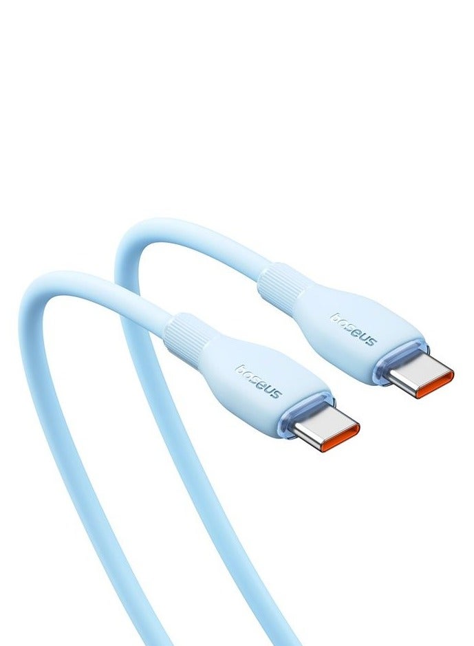 Baseus Baseus Pudding Series Fast Charging Cable Type-C to Type-C 100W 2m Galaxy Blue Galaxy Blue  - Image 3