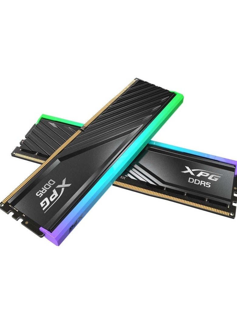 إكس بي جي - lancer blade RGB 32GB 2X16 6000MHZ DDR5 Memory (AX5U6000C3016G-DTLABRBK) Black - Image 1