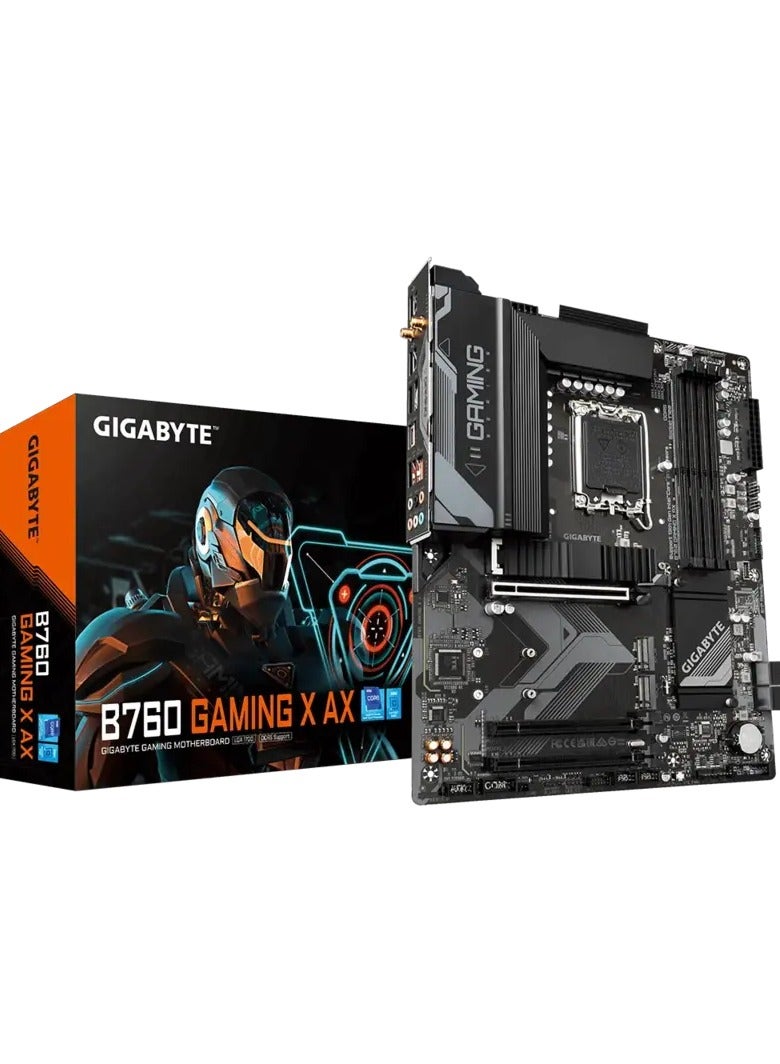 GIGABYTE - MB B760 Gaming X AX DDR5 Gaming Motherboard Black - Image 1