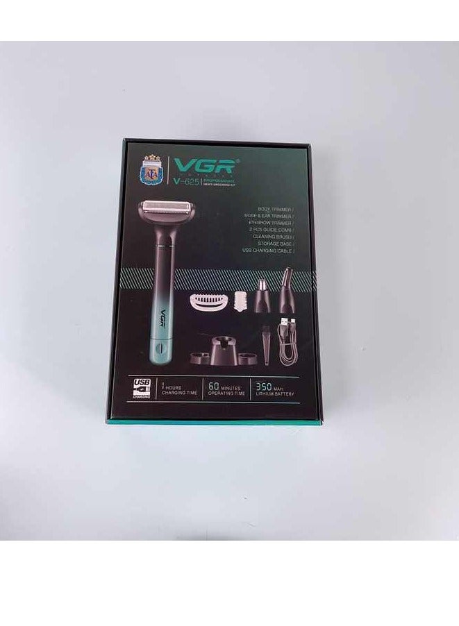 VGR Grooming Kit Nose Hair Trimmer Rechargeable Professional Foil Shaver For Men - Image 2