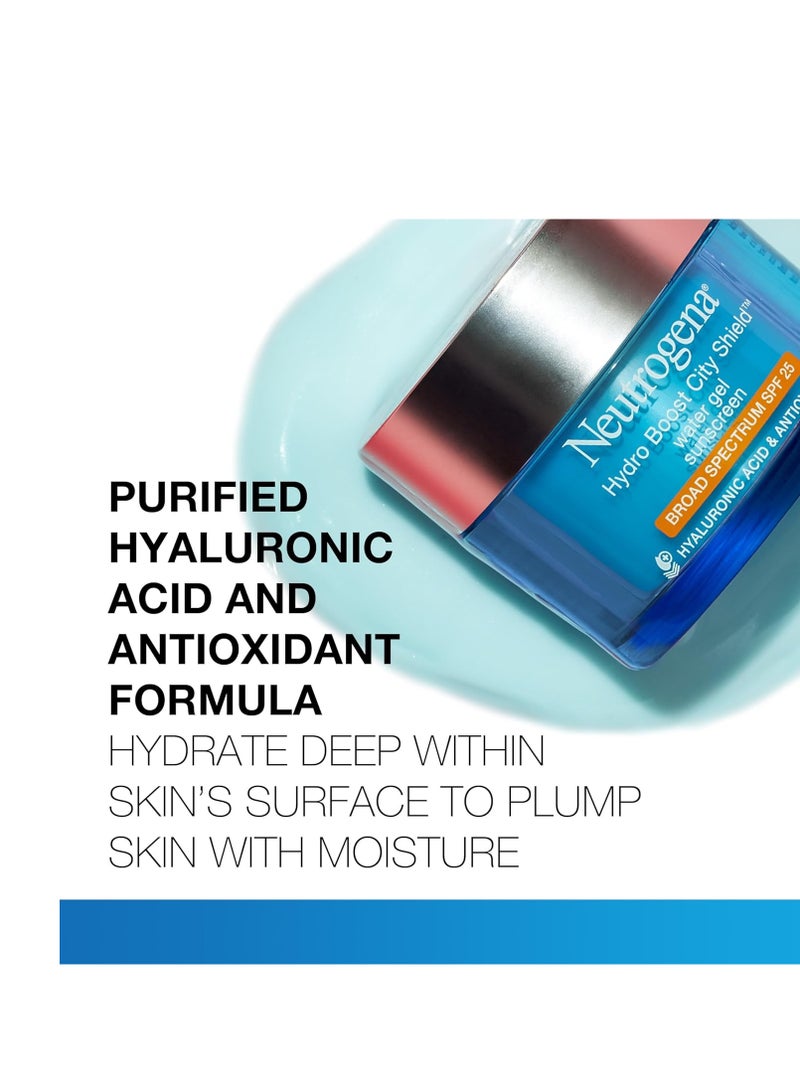 نيوتروجينا Hydro Boost Face Moisturizer With SPF 25, Hydrating Facial Sunscreen, Oil-Free and Non-Comedogenic Water Gel Face Lotion 1.7 ozounce - Image 2