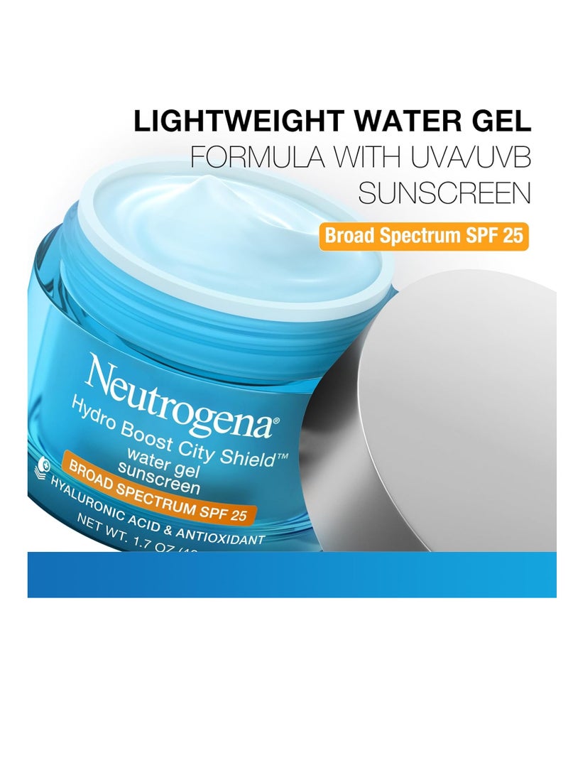 نيوتروجينا Hydro Boost Face Moisturizer With SPF 25, Hydrating Facial Sunscreen, Oil-Free and Non-Comedogenic Water Gel Face Lotion 1.7 ozounce - Image 3