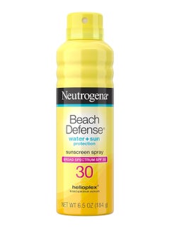 Neutrogena Beach Defense Body Spray Sunscreen with Broad Spectrum SPF 30, Shields Against UVA and UVB Rays, Water Resistant and Oil Free Sun Protection, Oxybenzone Free and Fast Drying, 6.5 OZounce  - Image 5