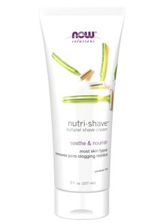 Solutions, Nutri-Shave, Shave Cream, Removes Pore Clogging Residue, Reduces Irritation, 8-Ounce 237 mlounce