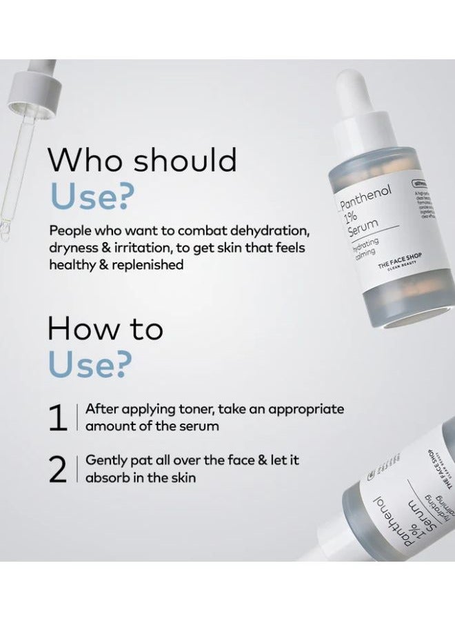 THE FACE SHOP - Alltimate Panthenol 1% Serum 30ml, Intense Hydration, Strengthens Skin Barier 30ml - Image 1
