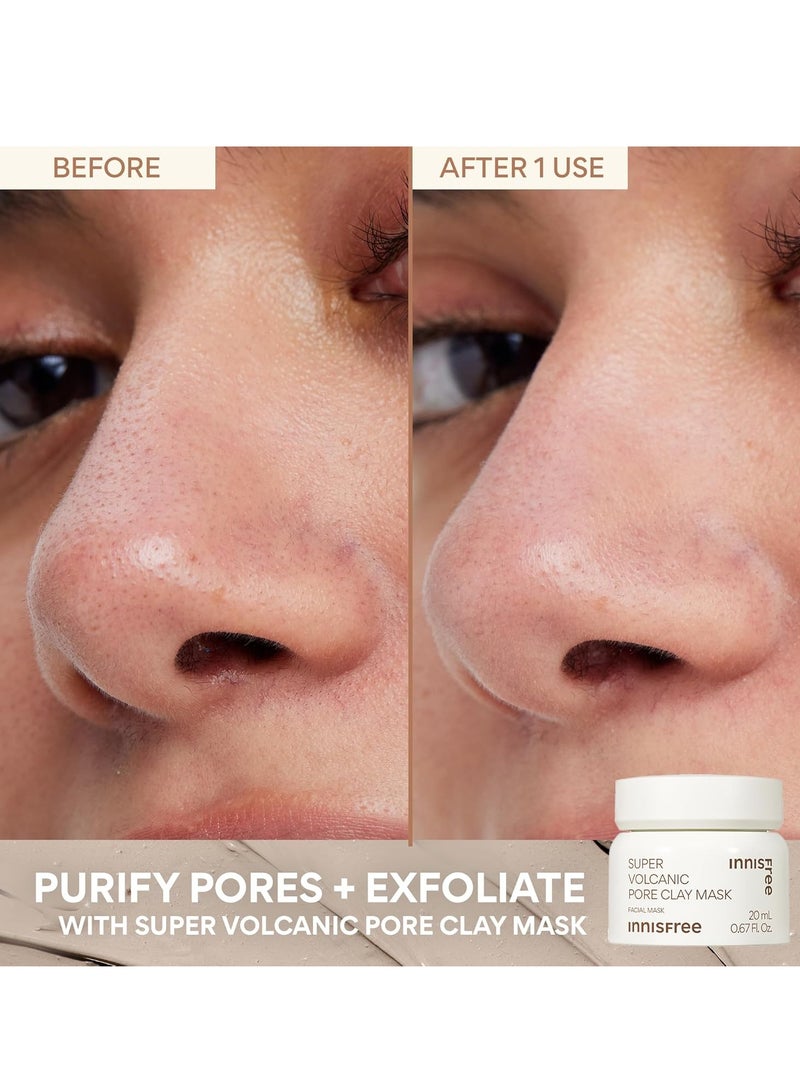 إنِّسفري Super Volcanic Pore Clay Mask, Korean Pore Clearing Clay Mask with Volcanic Clusters and AHA  - Image 4