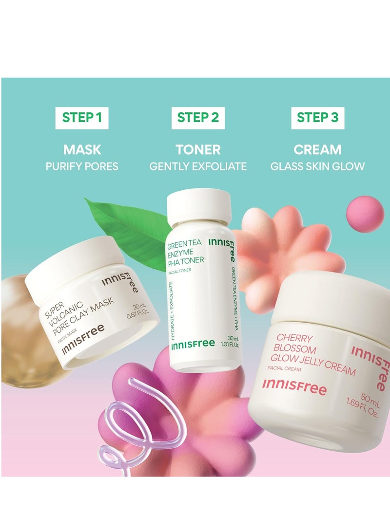 إنِّسفري Super Volcanic Pore Clay Mask, Korean Pore Clearing Clay Mask with Volcanic Clusters and AHA  - Image 2