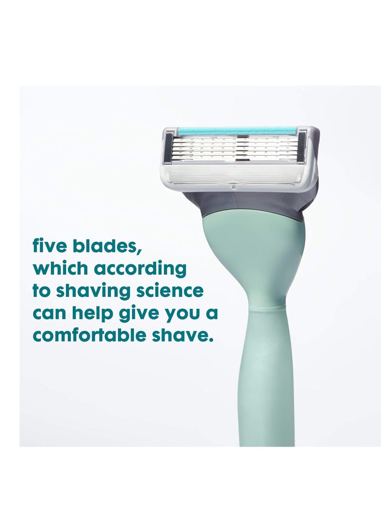 جوي Teal One, Teal Razor with 2 Cartridges - Image 2