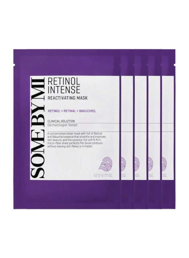 Some by Mi - Retinol Intense Reactivating Mask 22G - 5Pcs 22grams - Image 1