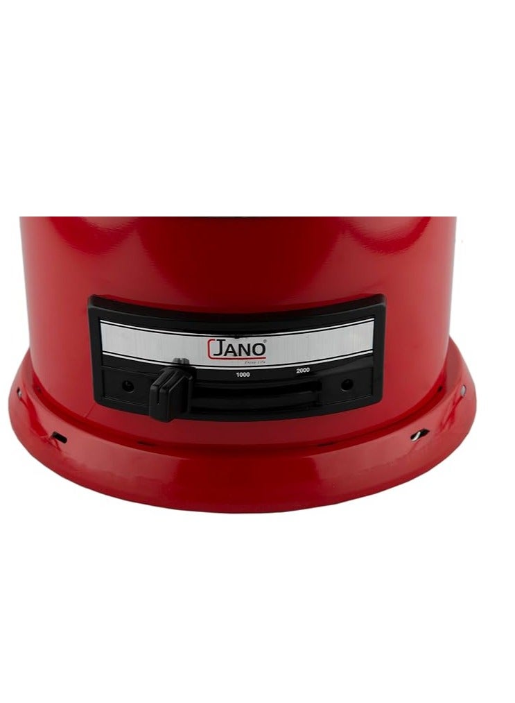 جانو سخان كهربائي للغرف، تسخين سريع، ضمان لمدة 2 سنة، ترموستات قابل للتعديل، مدمج وآمن - Image 2