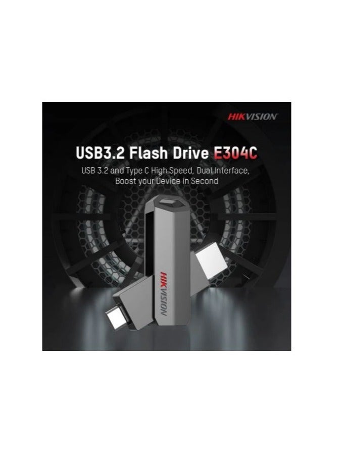 هيك فيجن - E304C Ultra Dual Drive Go USB Type-C Flash Drive - 32 GB - Image 1