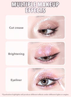 SHEGLAM Silk & Sparkle Double Ended Liquid Eyeshadow - Taupe  - Image 5