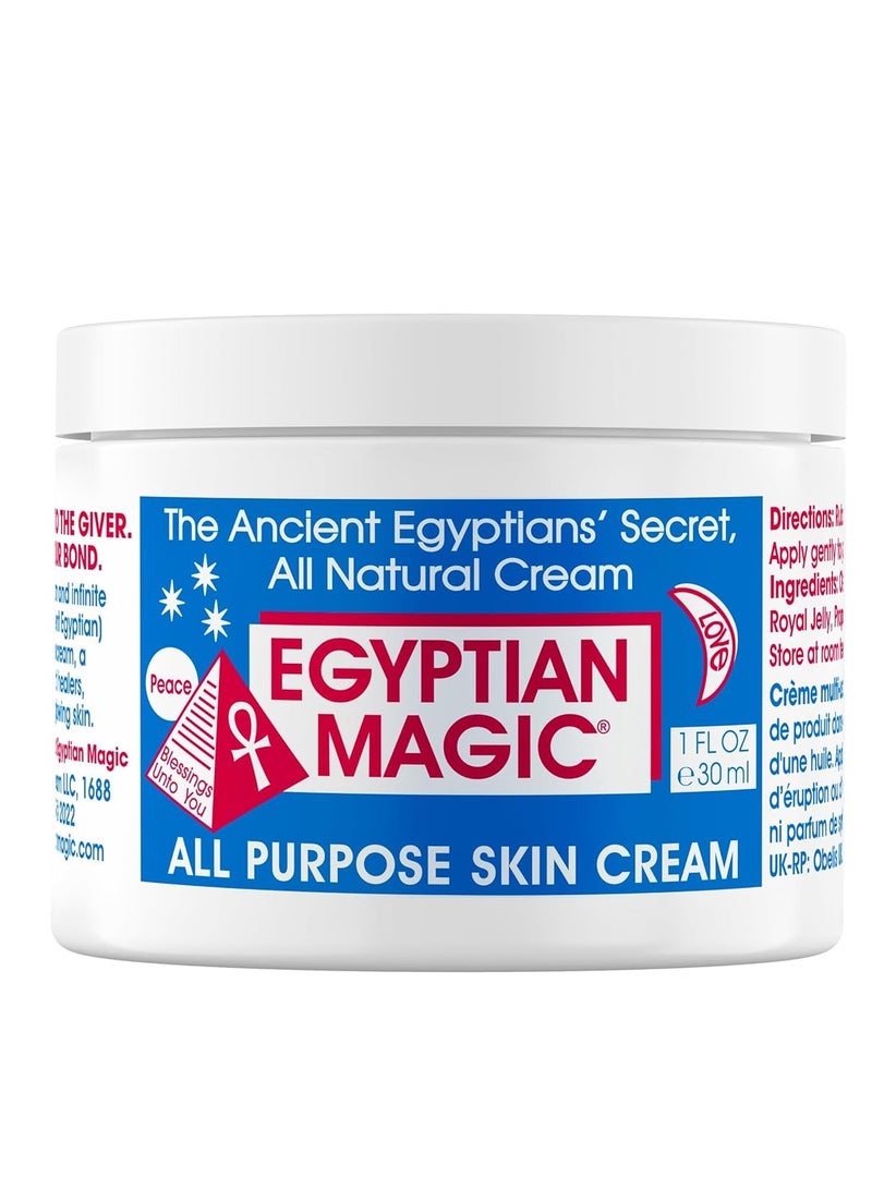 EGYPTIAN MAGIC All Purpose Face, Body, and Dry Skin Moisturizing Cream, Skin Protectant for Women & Men, Eczema Care Healing Balm, Scar Treatment, Stretch Marks, and Tattoo Aftercare, 1oz Jar 30 mlml  - Image 1